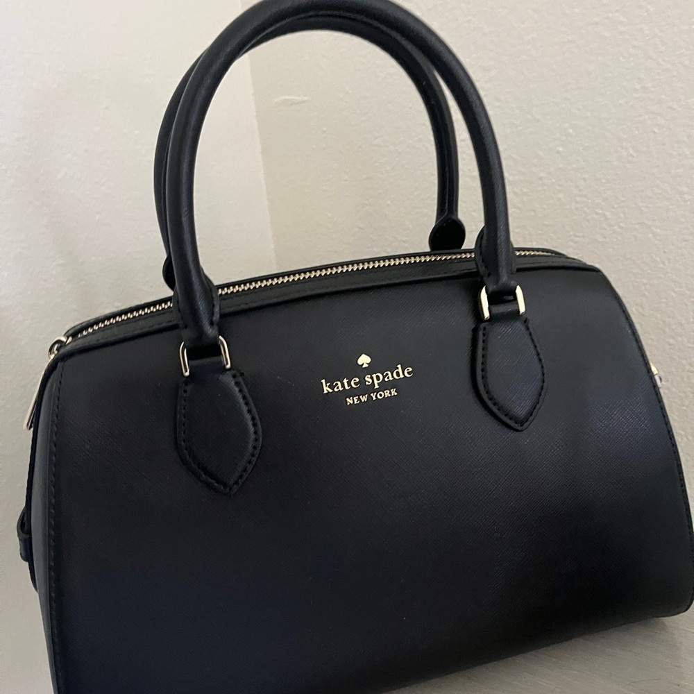 Kate Spade Black Satchel Structured Leather Bag